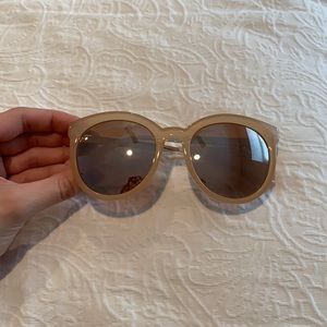 Clear pink sunglasses